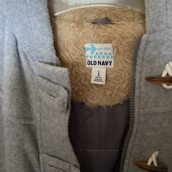 old navy fleece coat with hood - Picture 4 of 9